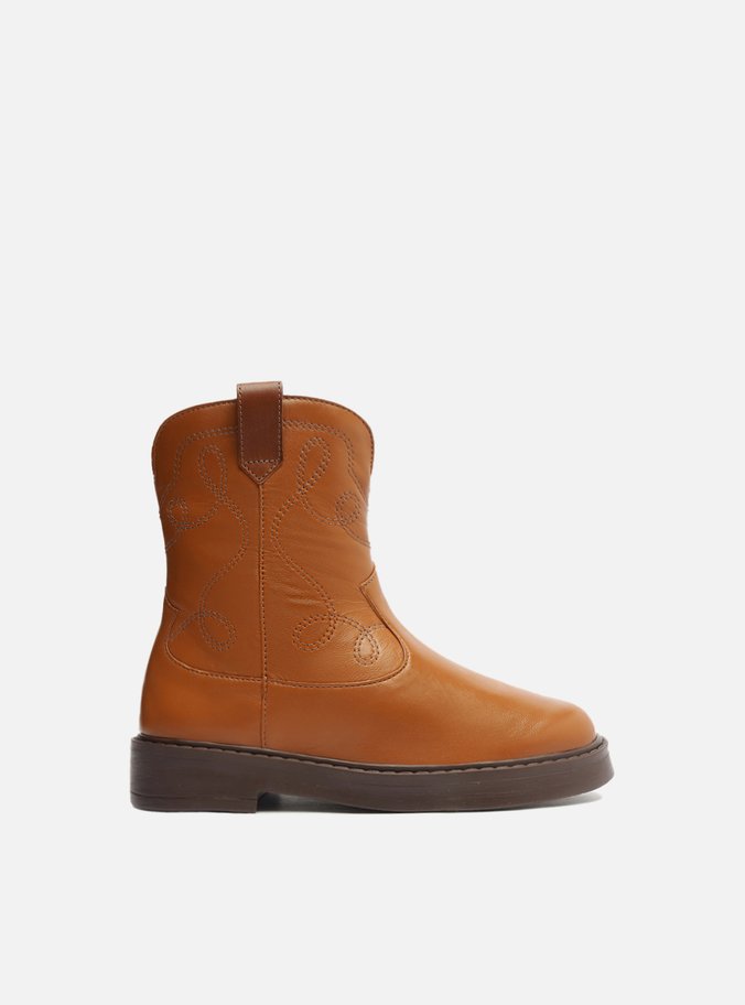 Bota Infantil Marrom Cano Médio Western Georgia