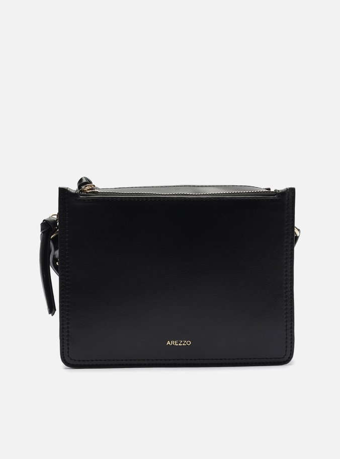 Bolsa Tiracolo Preta Pequena Quadrada