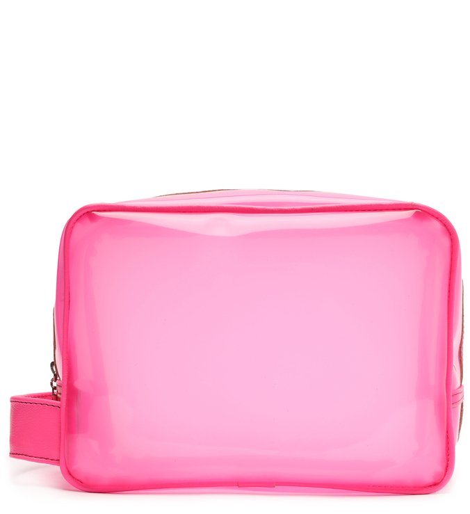 Necessaire Rosa Neon Vinil Grande