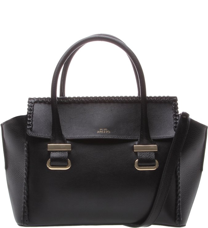 Bolsa Couro Tote Grande Perugia Preto