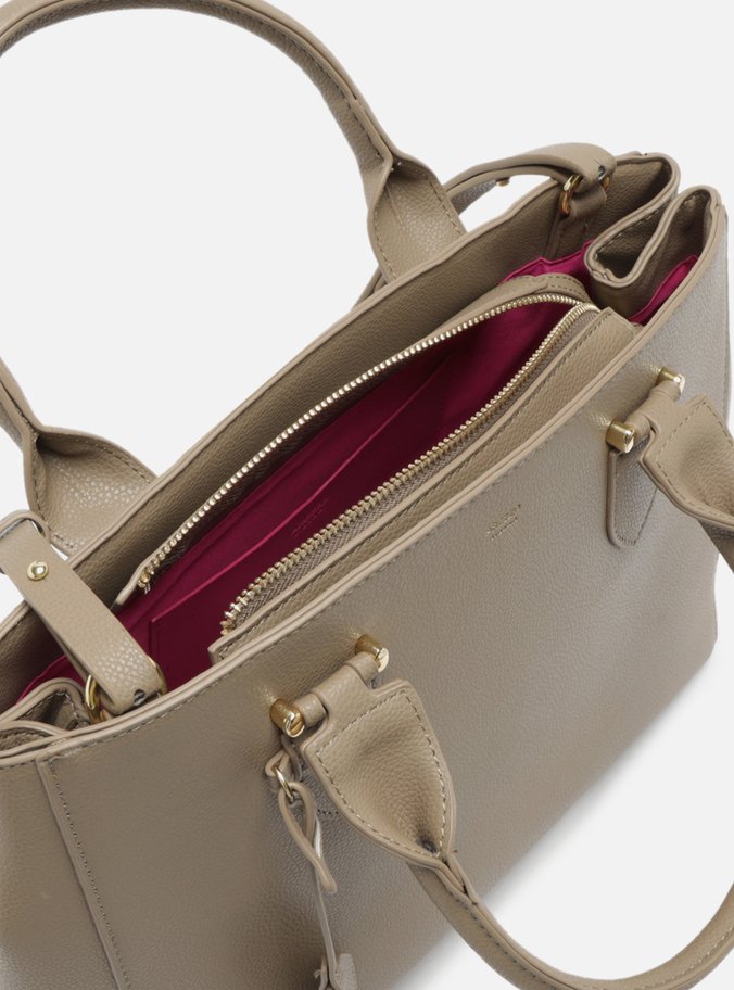 Bolsa Tote Cinza Grande