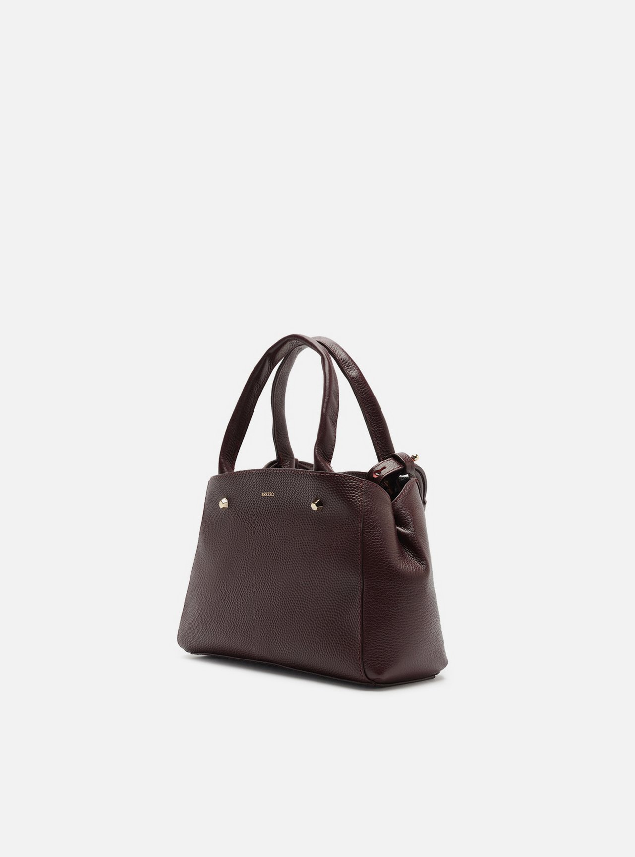 Bolsa Tote Bordô Couro Bella Pequena — foto 2