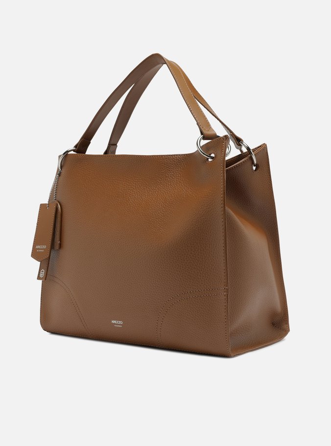 Bolsa Hobo Marrom Grande Tiras Alças