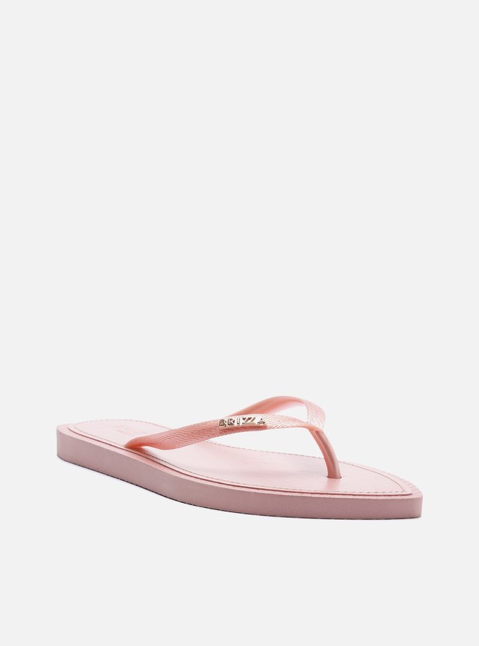 Chinelo de Dedo Rosa Bico Folha Brizza