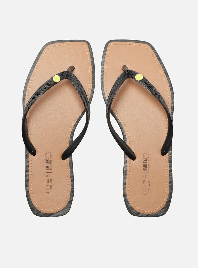 Chinelo de Dedo Amarelo Recouro Square Smiley