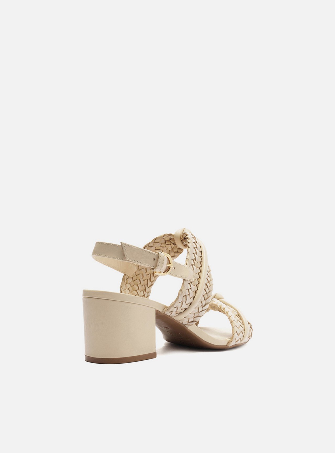 Sandália Off-White Bloco Tiras Largas Trançadas — foto 3