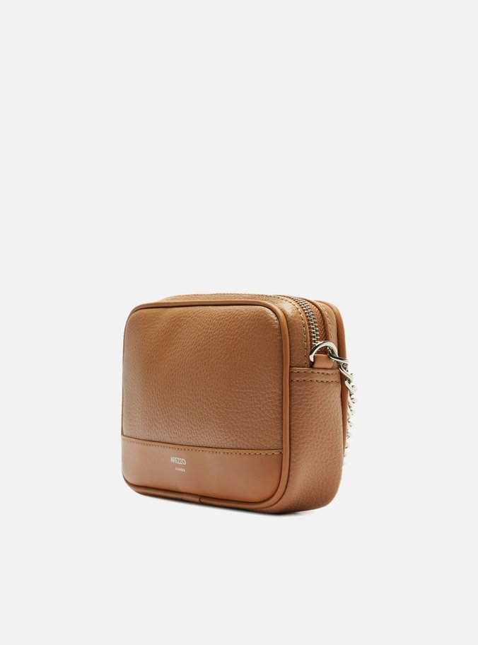 Bolsa Tiracolo Marrom Pequena Corrente Basic