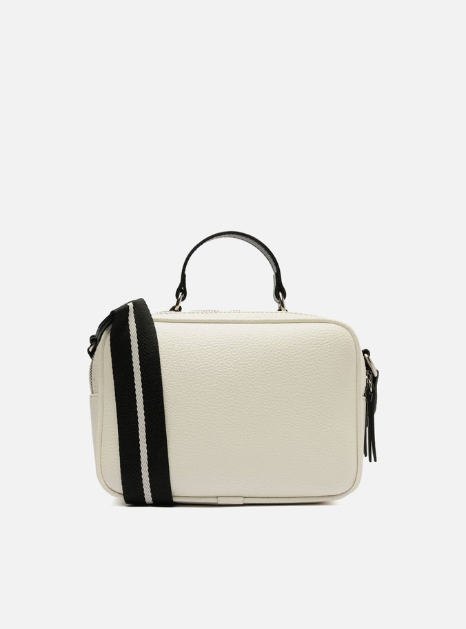 Bolsa Tiracolo Branca Prione Média Preta