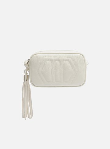 Bolsa Tiracolo Branca Crema Verona Média