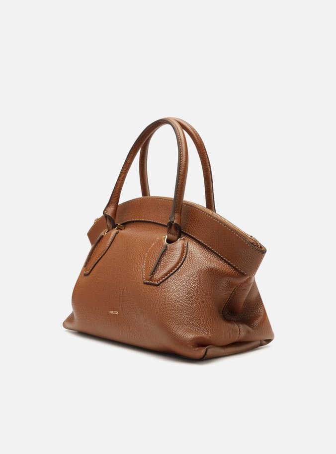 Bolsa Tote Marrom Couro Grande Moderna