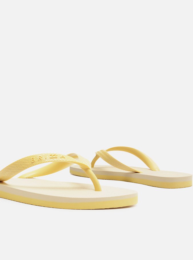 Chinelo de Dedo Amarelo Bicolor Roma Basics