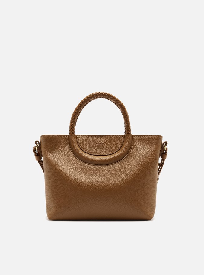 Bolsa Tote Marrom Média Alça Trançada