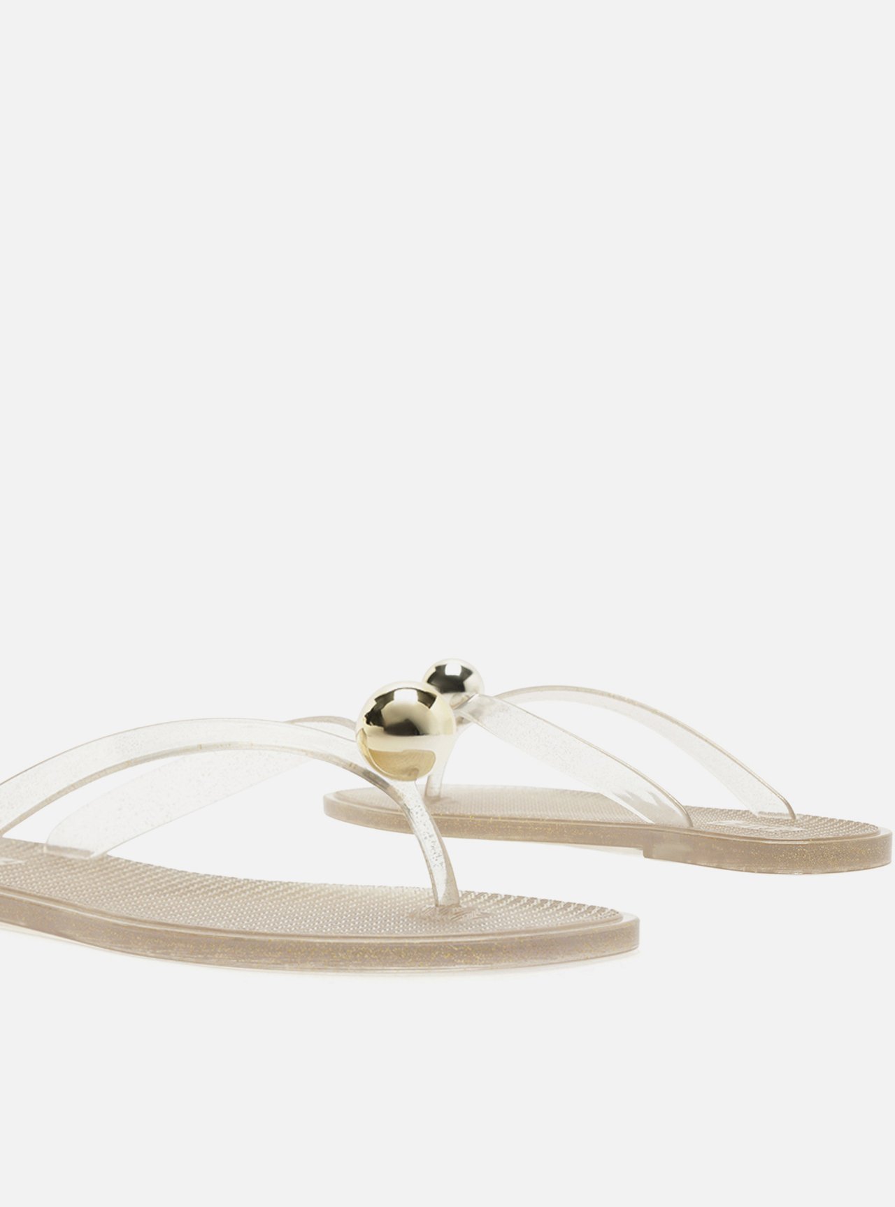 Chinelo Dourado Jelly Glow Esfera — foto 4
