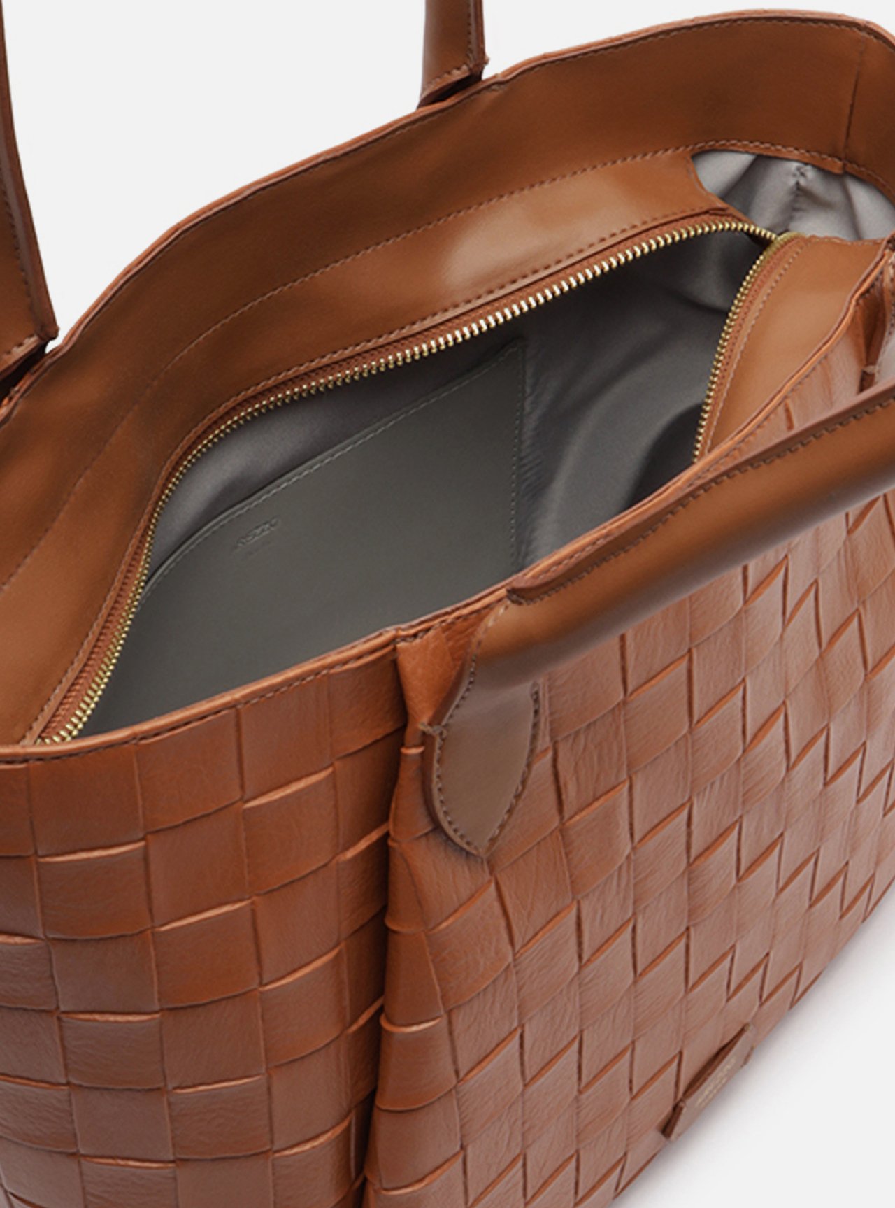 Bolsa Shopping Marrom Grande Tressê — foto 4