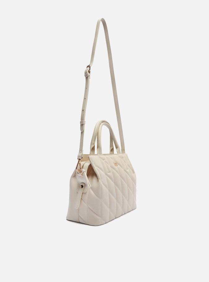 Bolsa Shopping Branca Grande Costuras