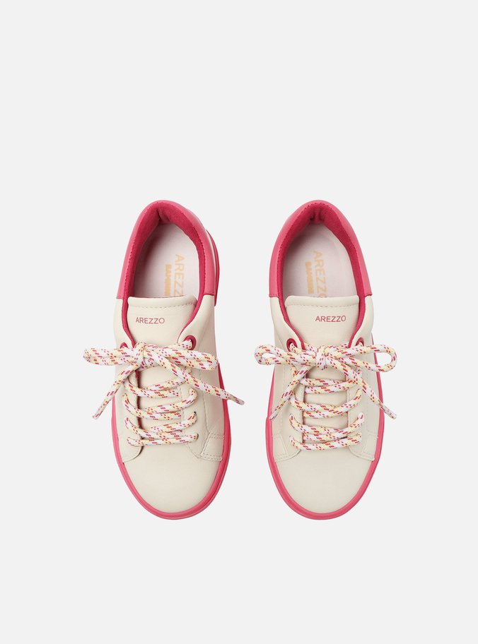 Tênis Infantil Branco Rosa Pink
