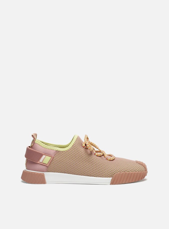 Tênis Rosé Multimaterial Verde