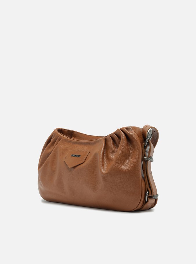 Bolsa Tiracolo Marrom Couro Média Western