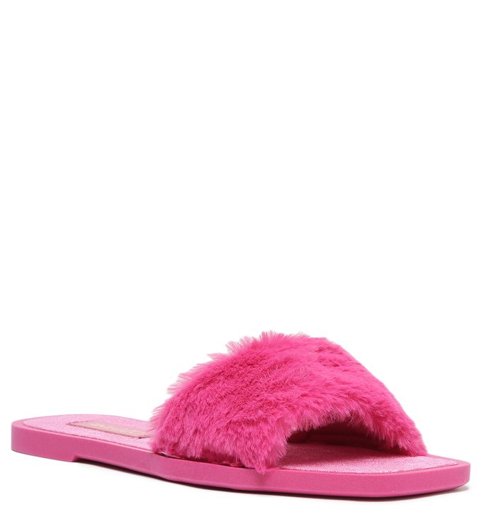 Slide Rosa Pink Home Bico Quadrado