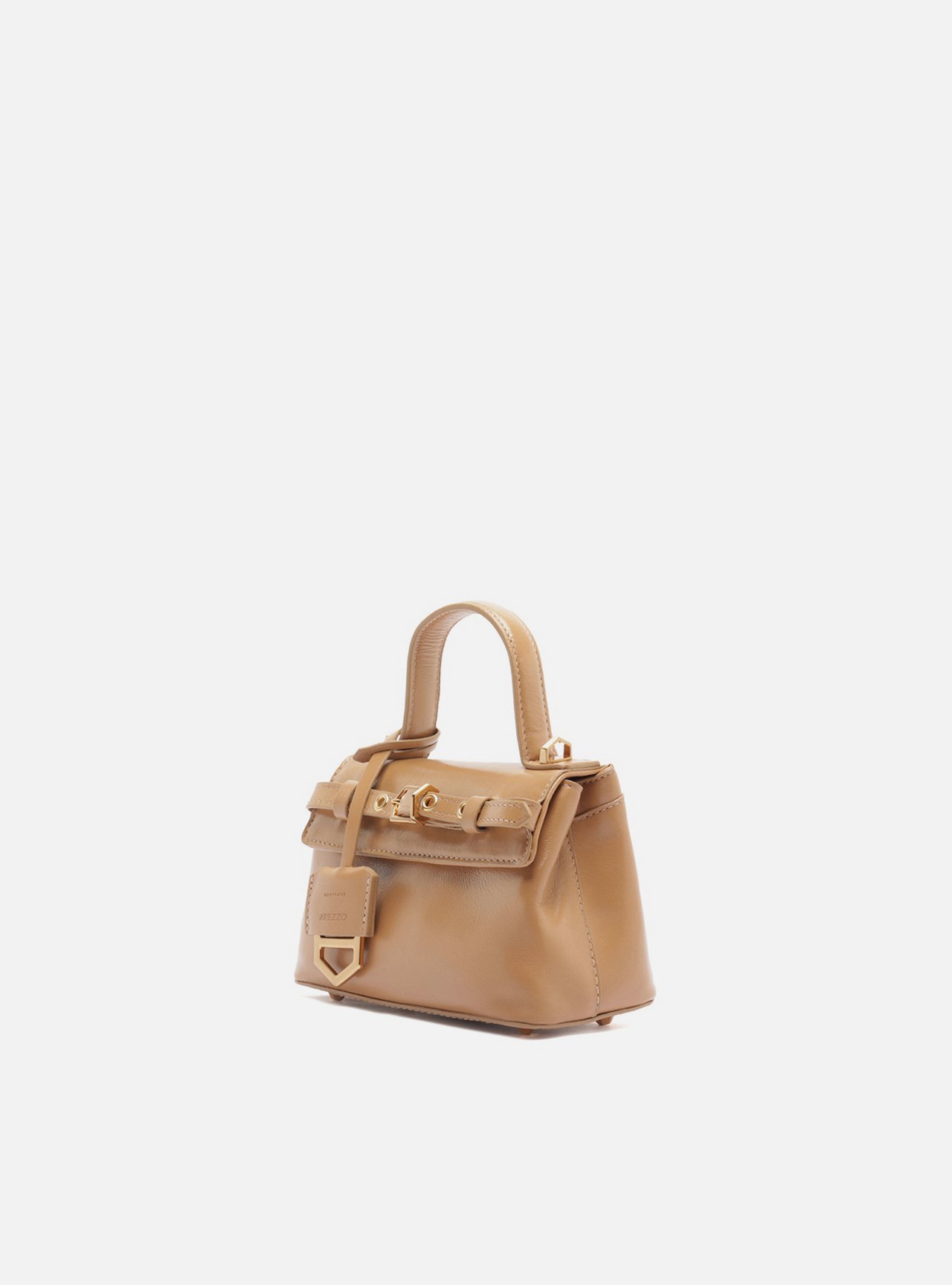 Tiracolo Bege Couro Pequena Bag Charm Victória — foto 2