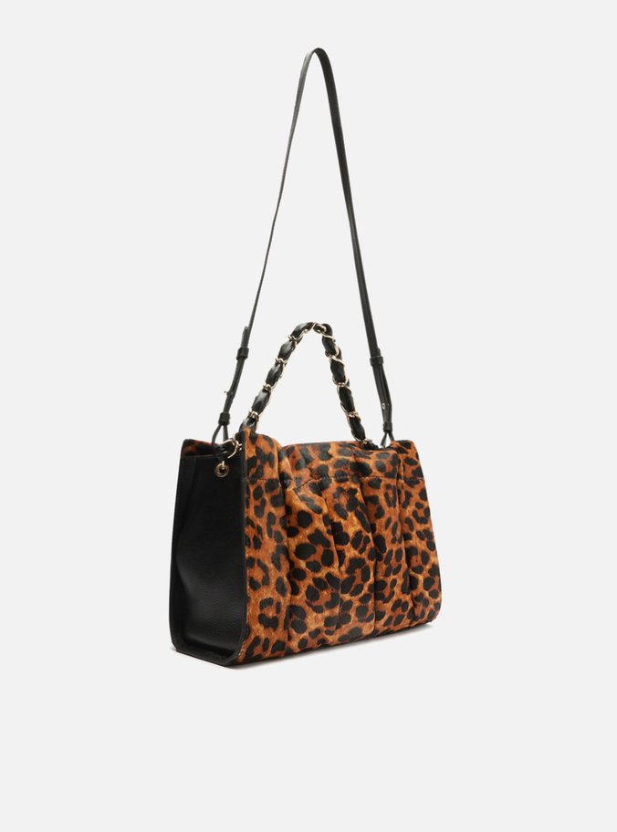 Bolsa Tote Animal Print Onça Milano Grande