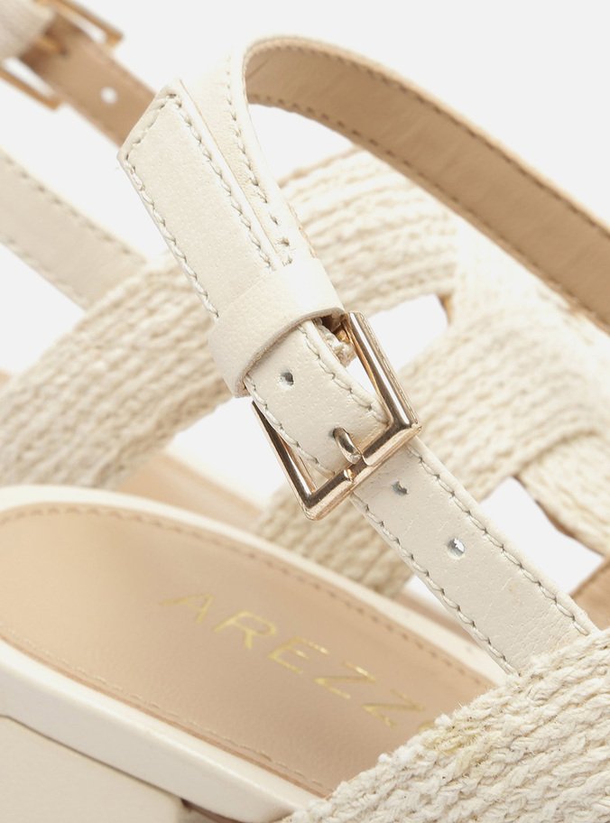 Sandália Off-White Bloco Bordada