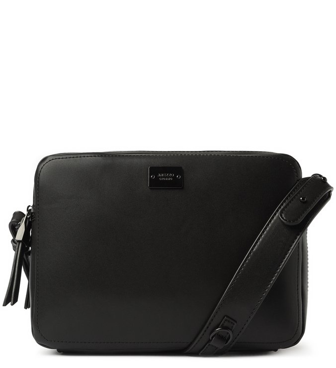 Bolsa Tiracolo Média Preta Giorno