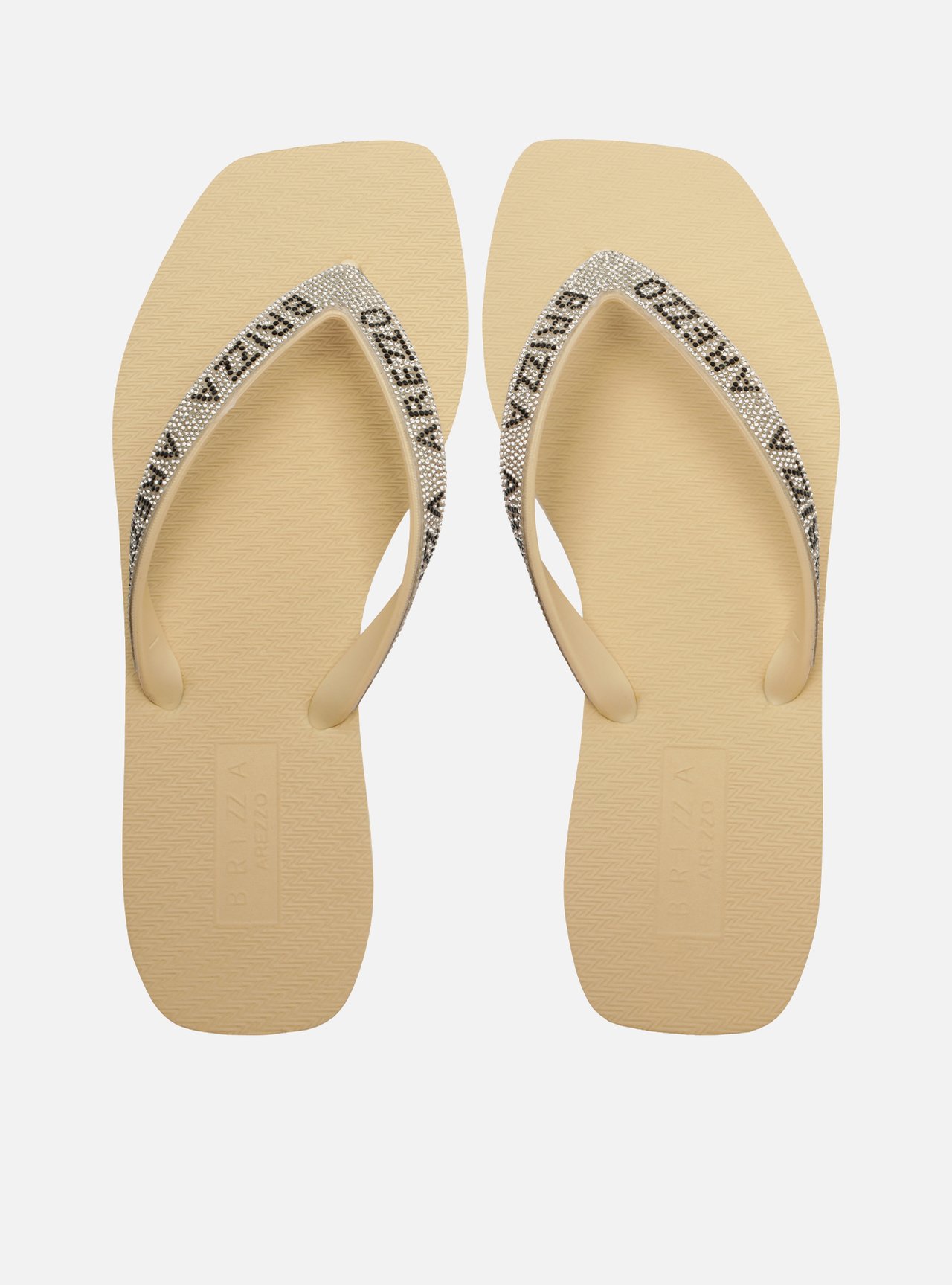Chinelo de Dedo Branca Bico Quadrado Brizza — foto 1