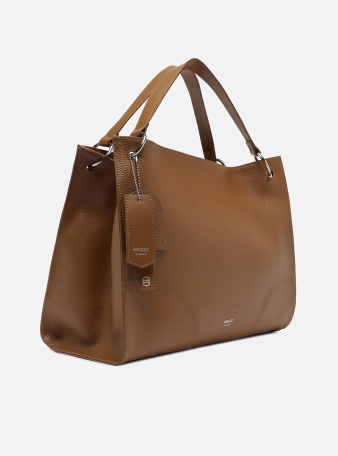 Bolsa Hobo Marrom Grande Tiras Alças