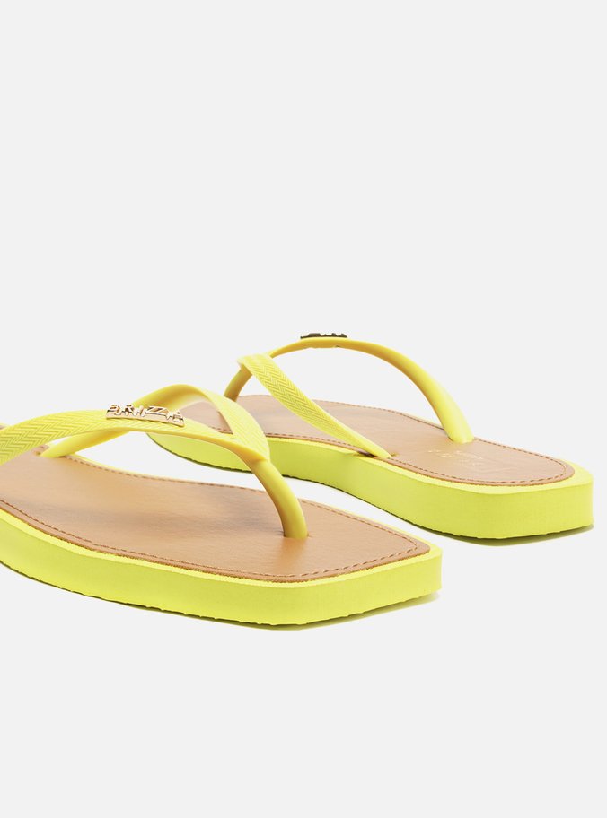 Chinelo de Dedo Amarelo Recouro Square Brizza