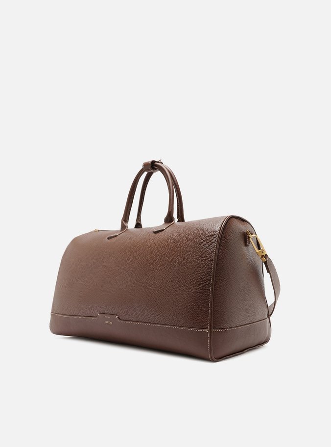 Bolsa de Viagem Marrom Couro  Grande