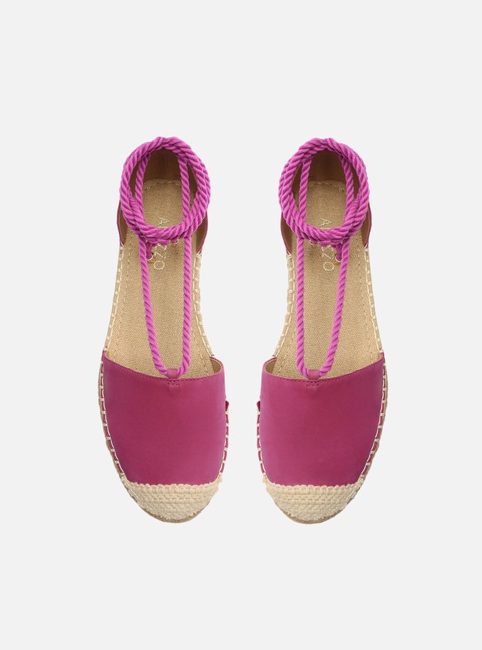 Espadrille Rosa Acamurçada Rasteira