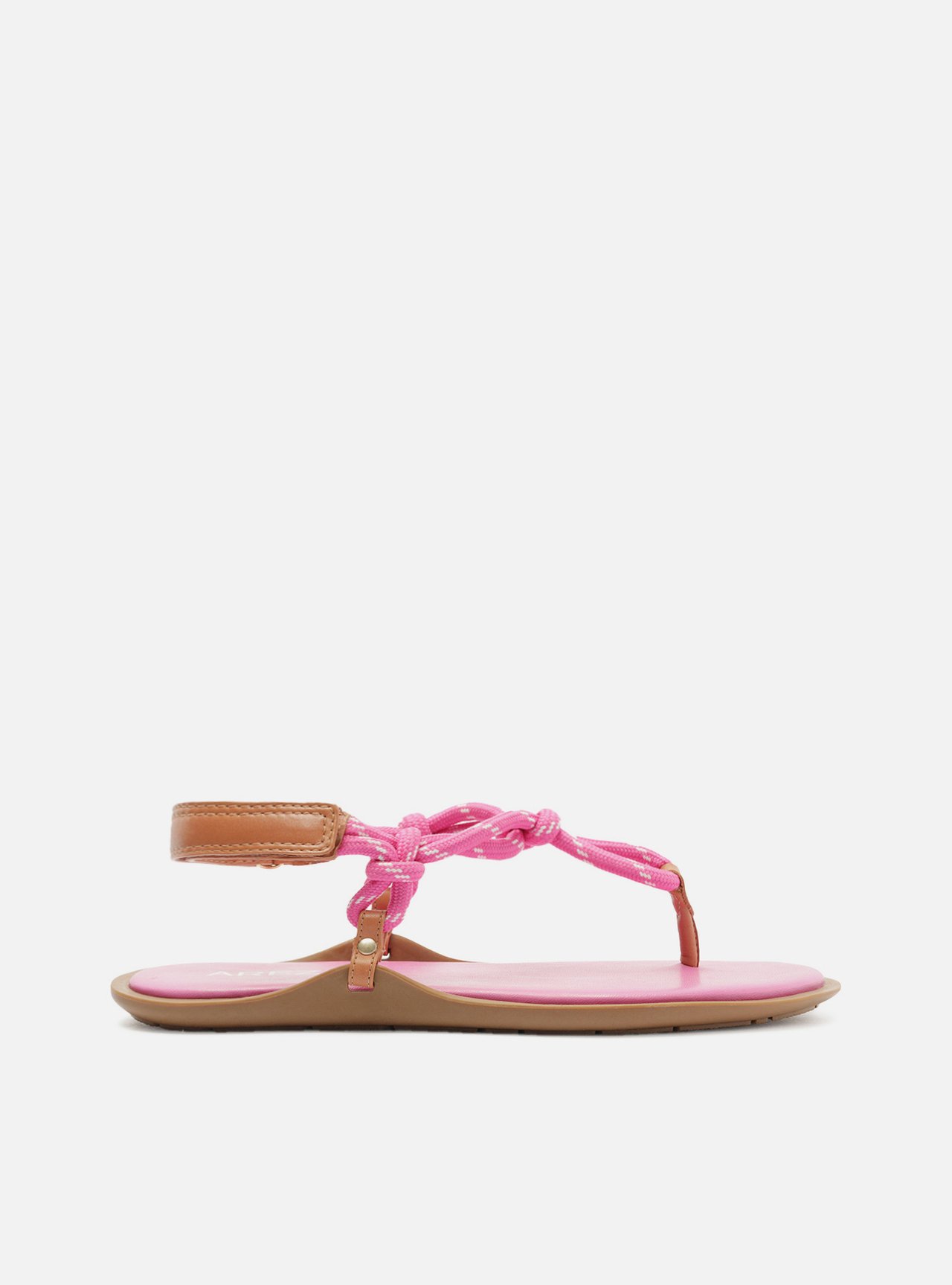 Sandália Rasteira Rosa Couro Custom Anklet — foto 6