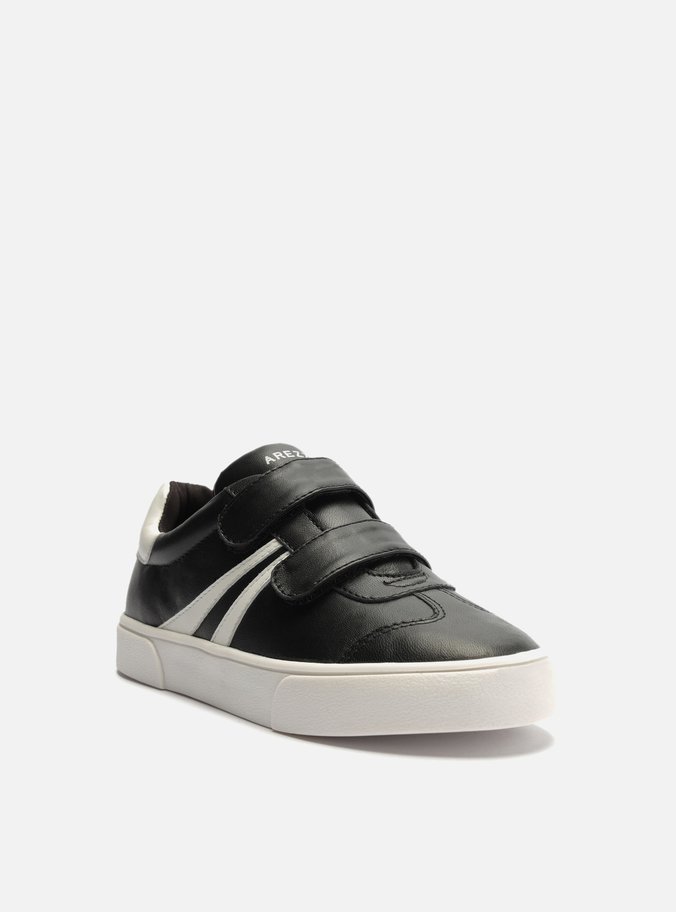 Tênis Infantil Preto Velcro Branco