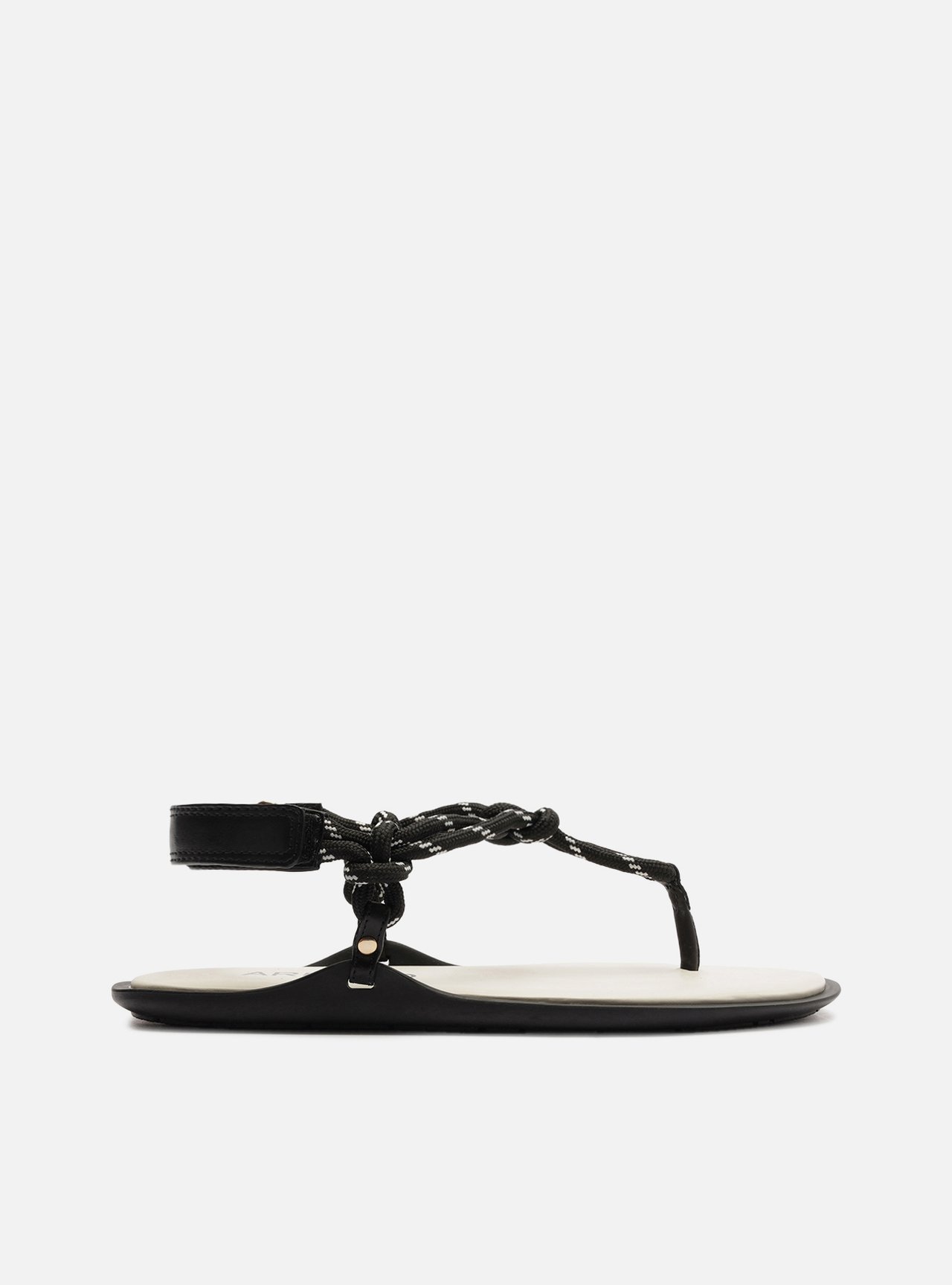Sandália Rasteira Preta Couro Custom Anklet — foto 6