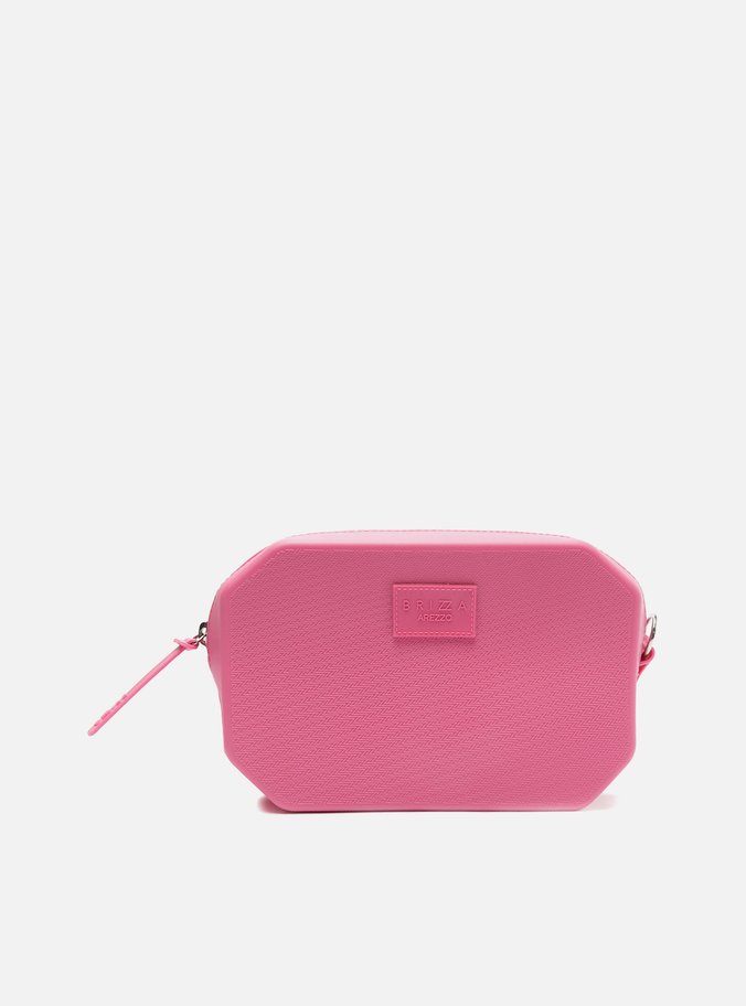 Bolsa Tiracolo Rosa Média Square Brizza