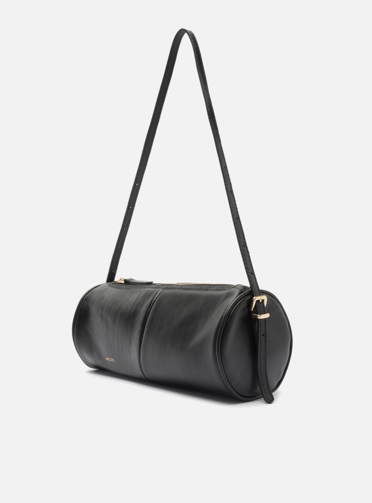 Bolsa Shoulder Preta Couro Media — foto 2