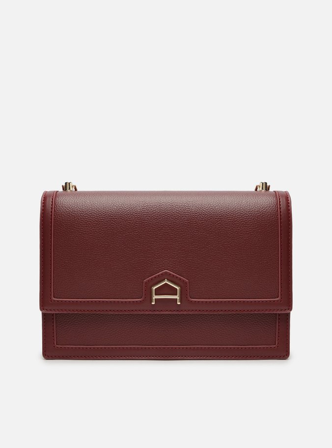 Bolsa Tiracolo Vinho Detalhe Pequena