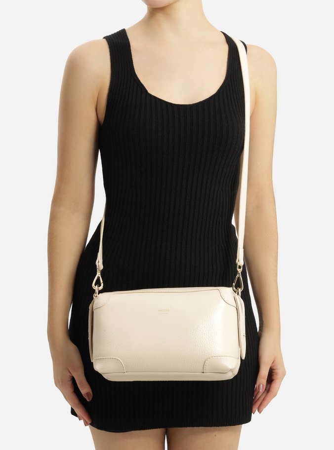 Bolsa Tiracolo Branca Média Recortes