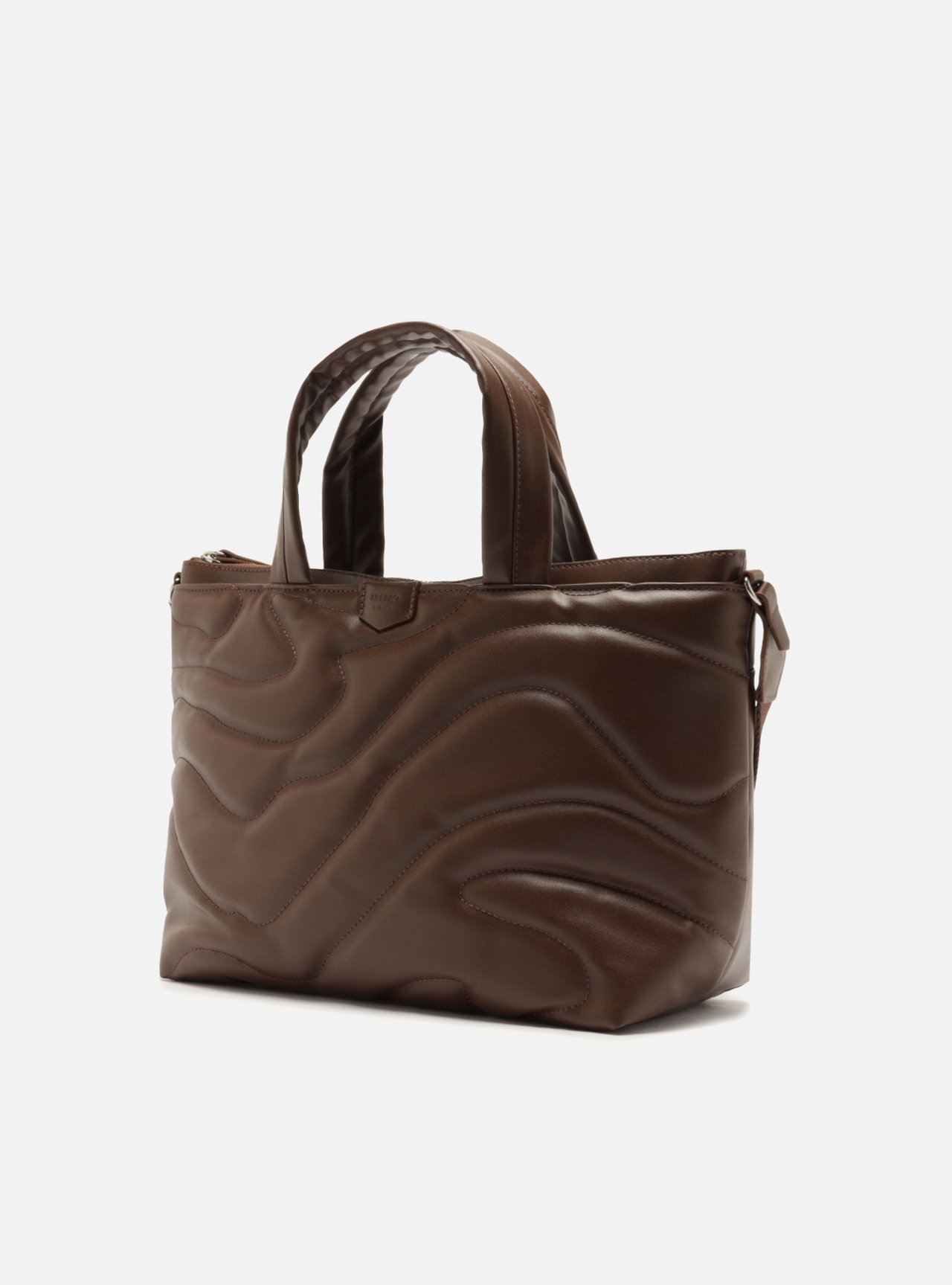 Bolsa Tote Marrom Waves Grande — foto 2
