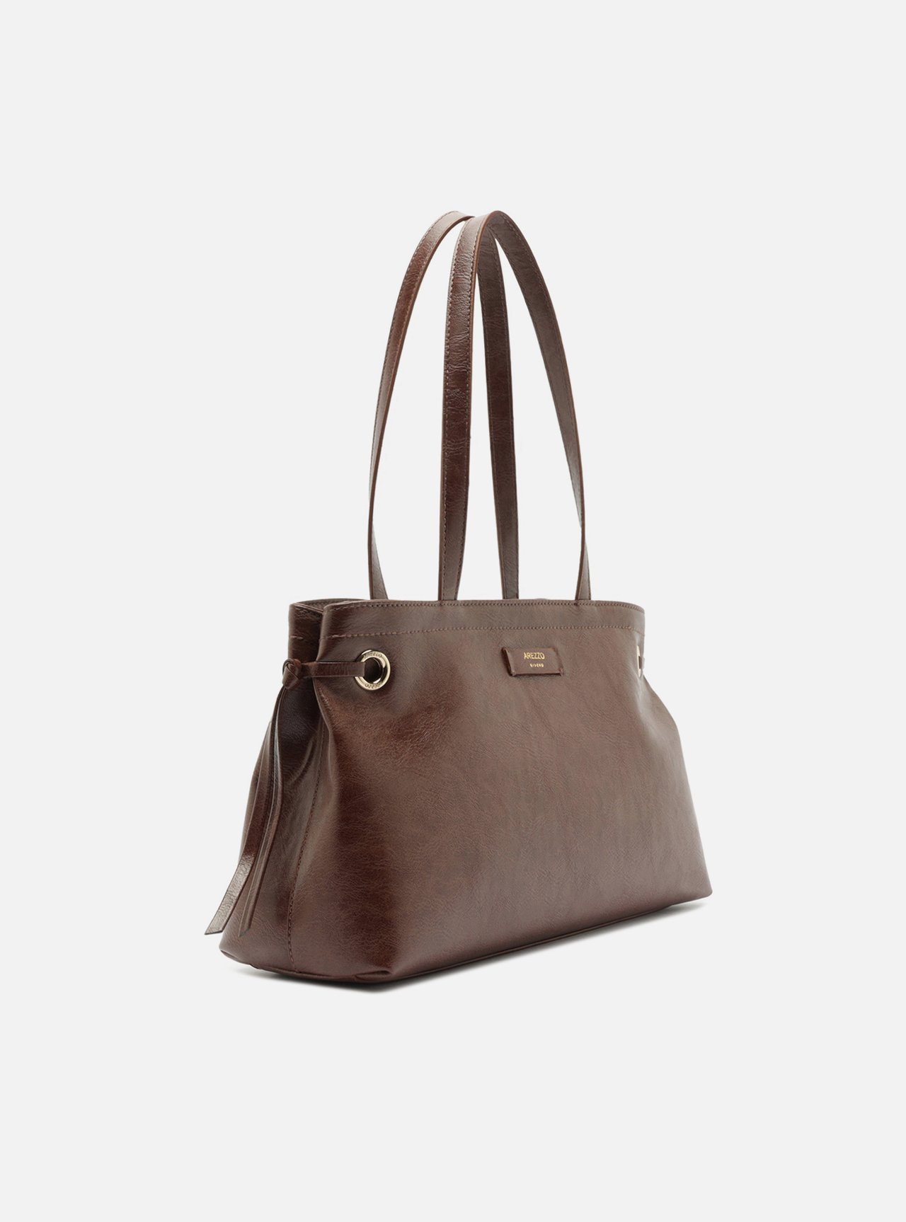 Bolsa Shopping Marrom Grande Metais — foto 5