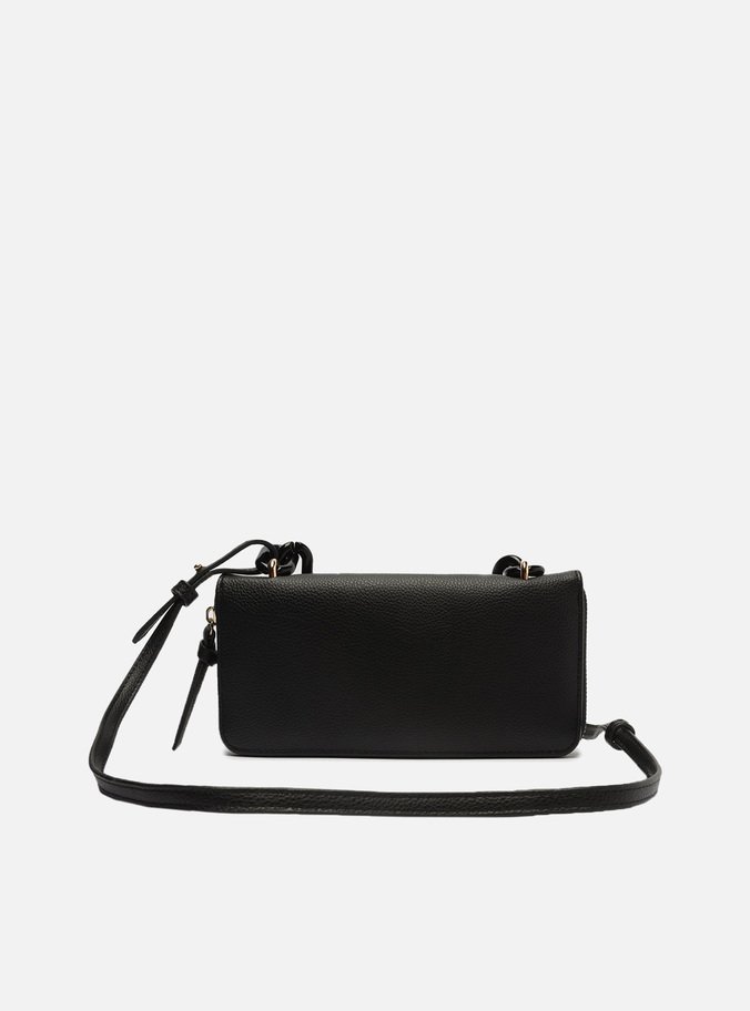 Bolsa Carteira Tiracolo Preta Média Corrente