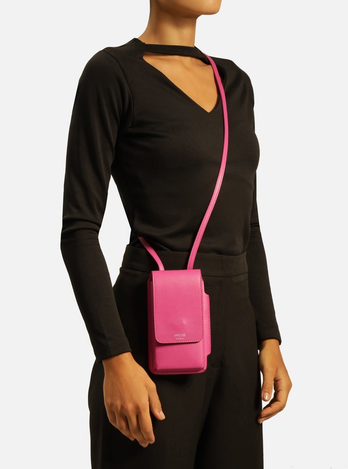 Mini Bag Tiracolo Rosa Porta-Celular Giorno