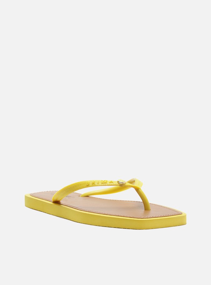 Chinelo de Dedo Amarelo Recouro Square Smiley