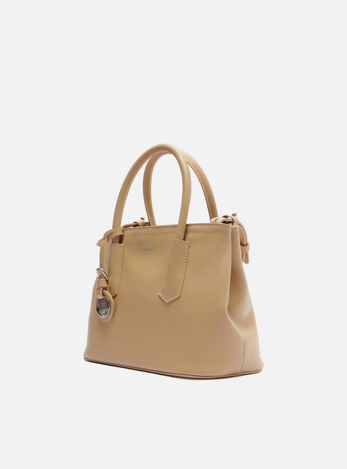 Bolsa Tote Bege Giorno Média Bag Charm