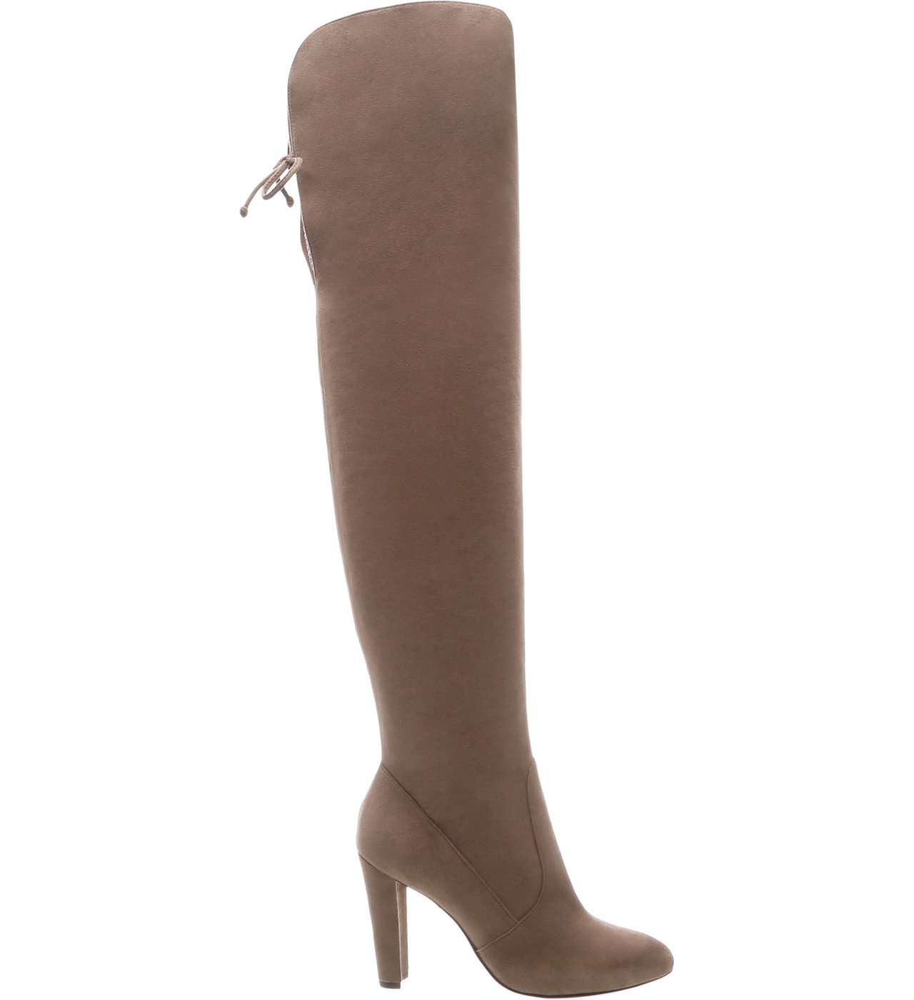 Bota over the knee veludo top