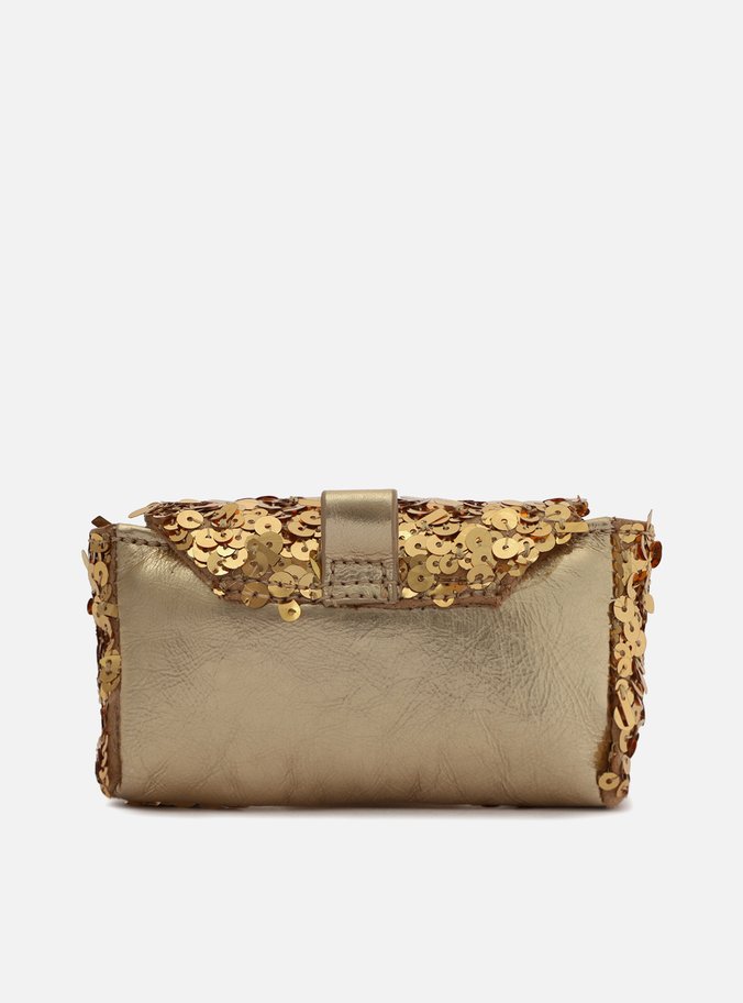 Mini Bag Dourada Paetê