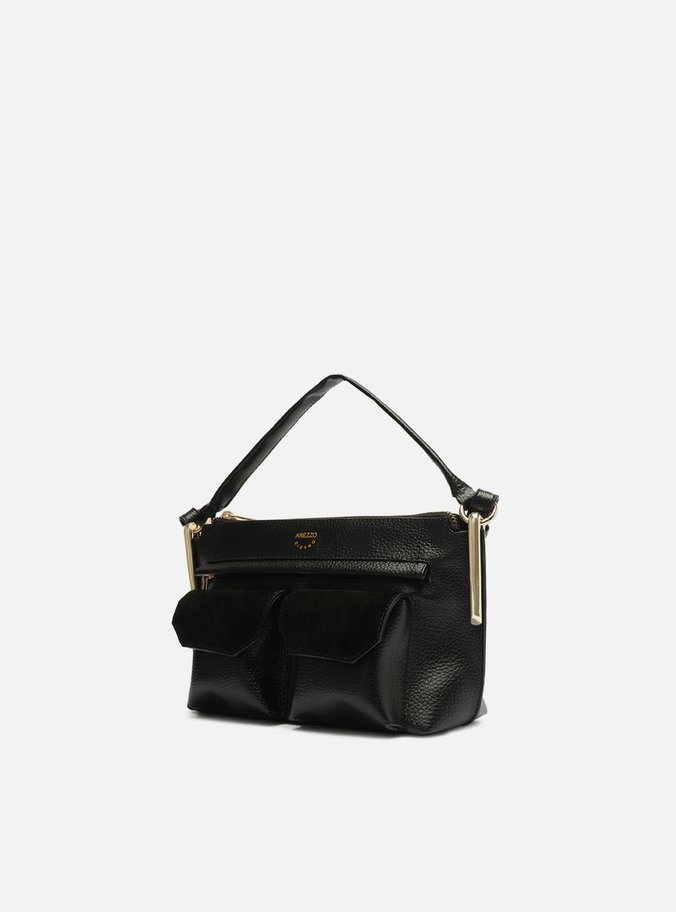 Bolsa Tiracolo Preta Média Bolsos Camurcina
