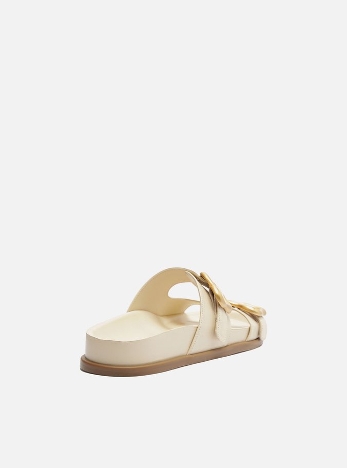 Papete Off-White Couro Fivelas Orgânicas