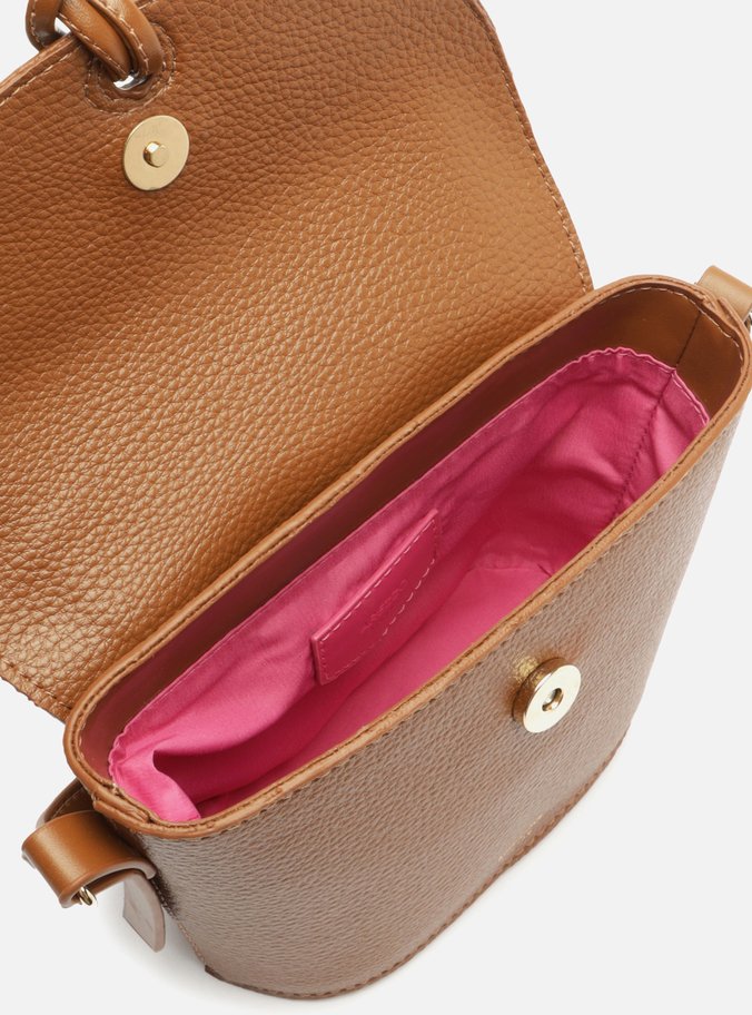 Bolsa Tiracolo Marrom Pequena Bag Charm